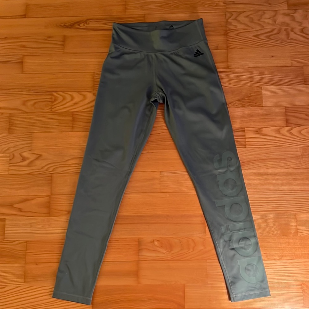 Adidas green leggings